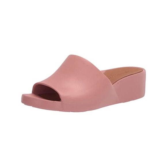 GENTLE SOULS KENNETH COLE Shoes - GENTLE SOULS KENNETH COLE Womens Pink Gisele Wedge Slide Sandals 8
